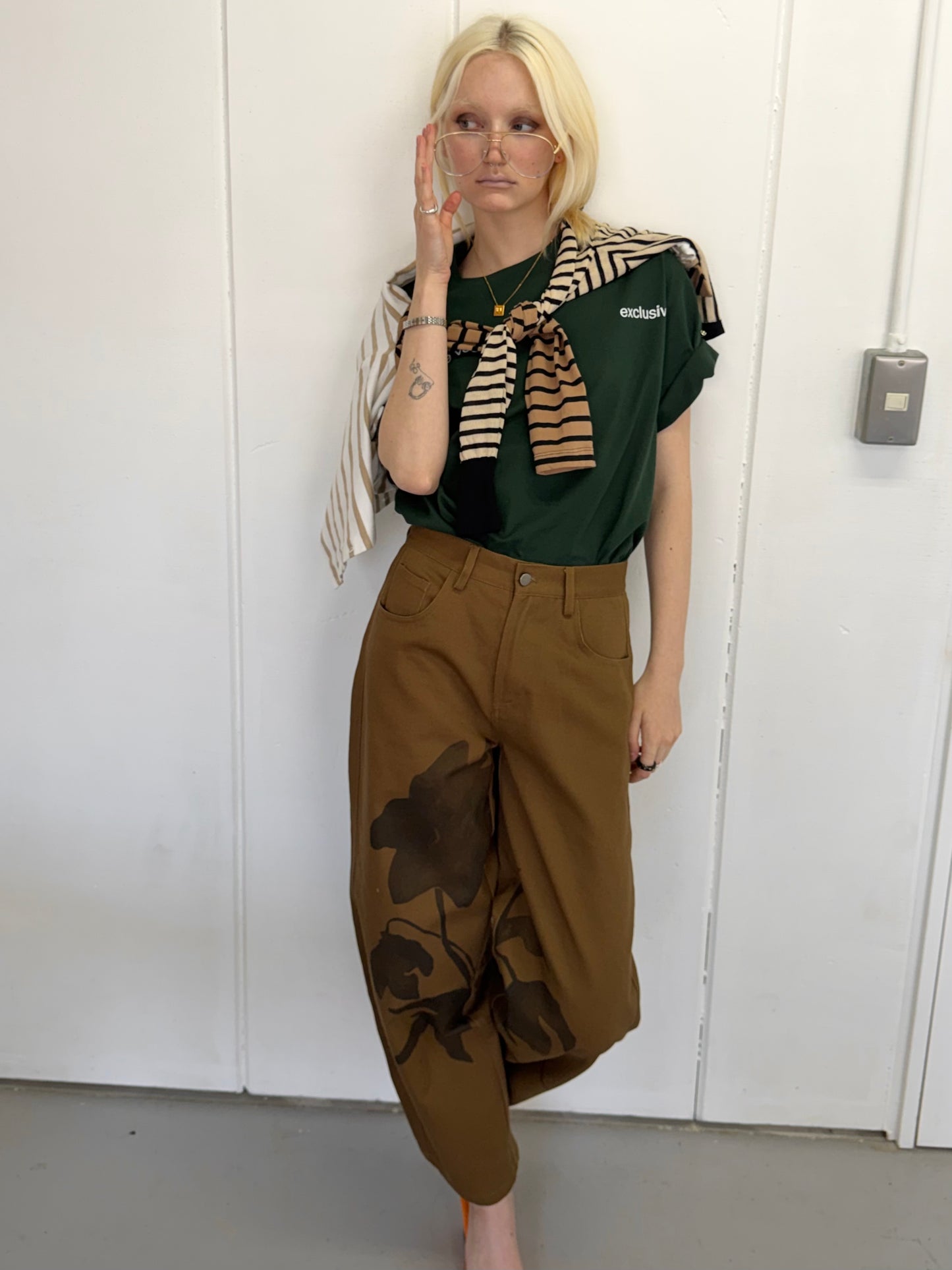 Garden denim pants