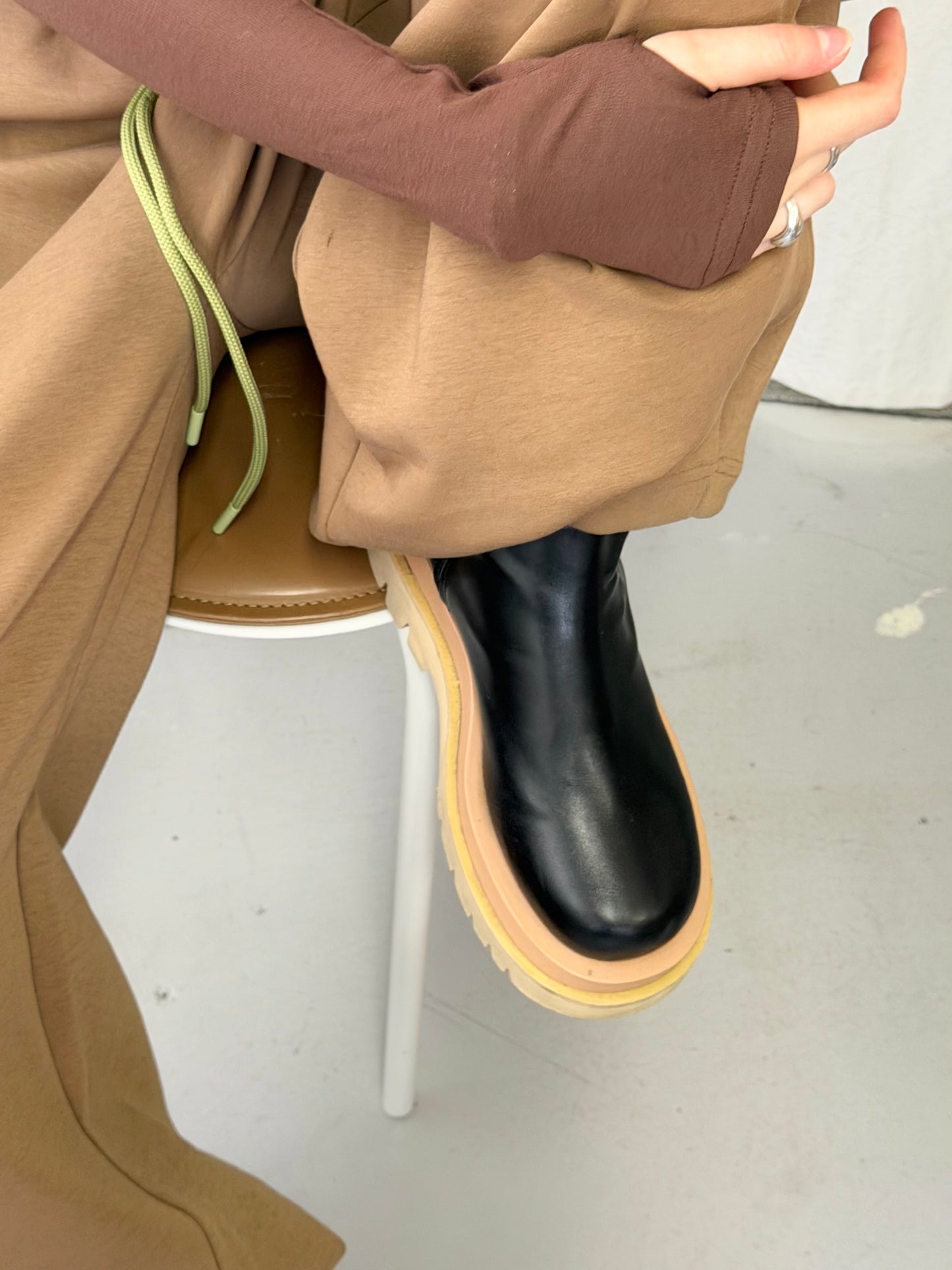 2tone sole boots