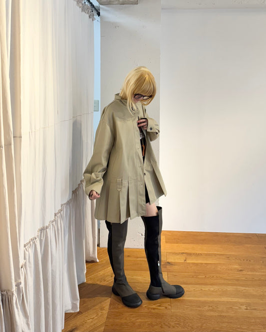 Muse pleated trench