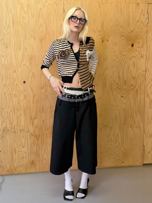 Twin belt pants