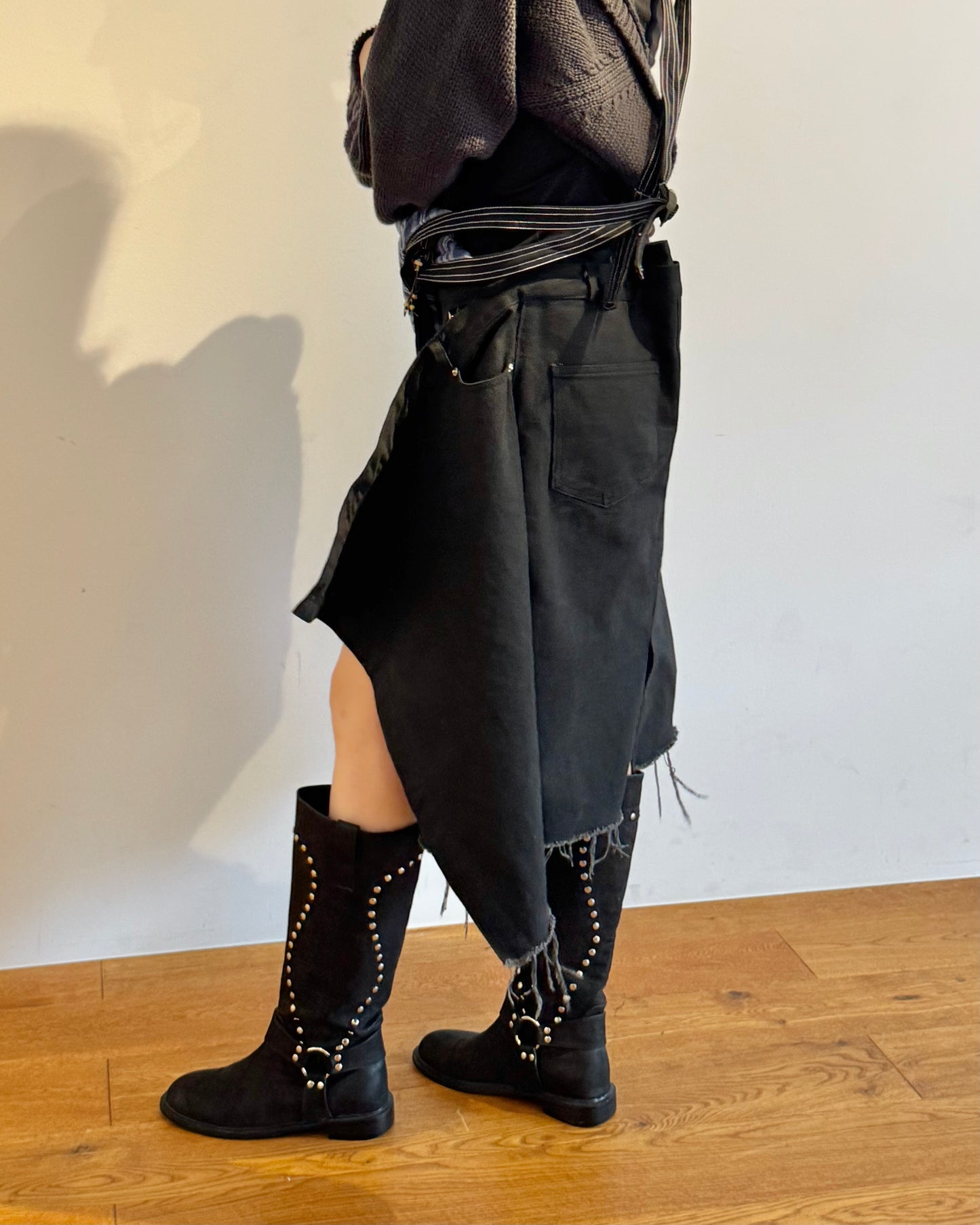 【10末再入荷予定】Studs long boots