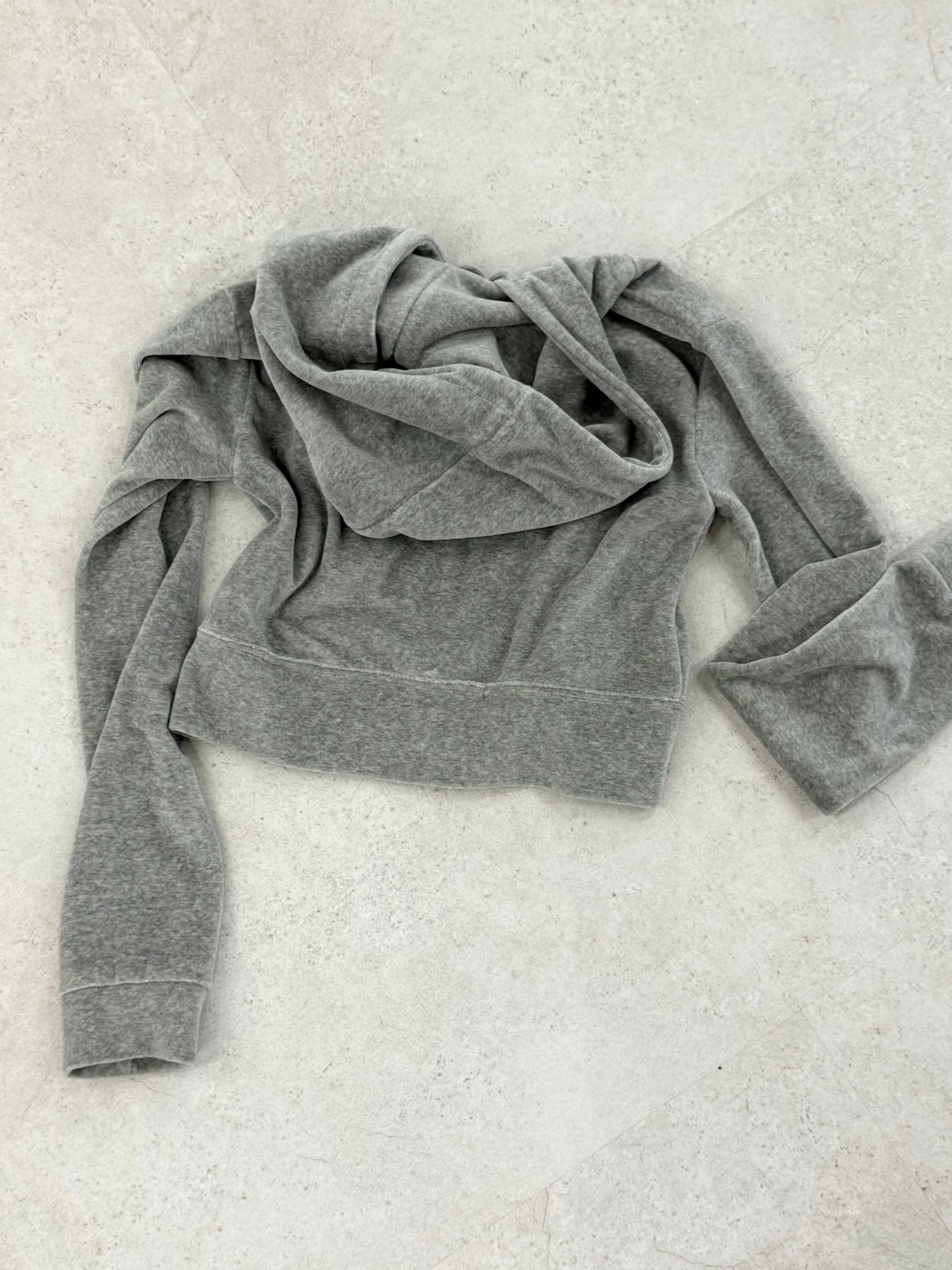 Velour compact hoodie