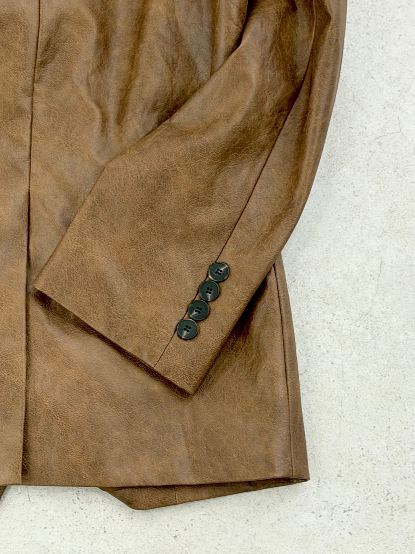 Oversized lether jacket