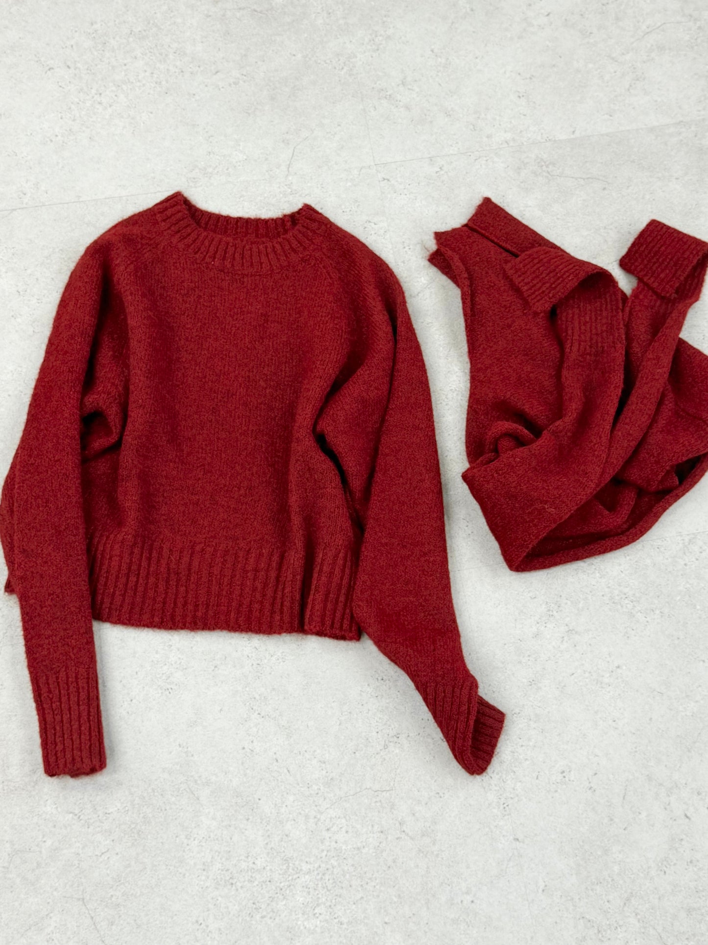 Waist muffler knit