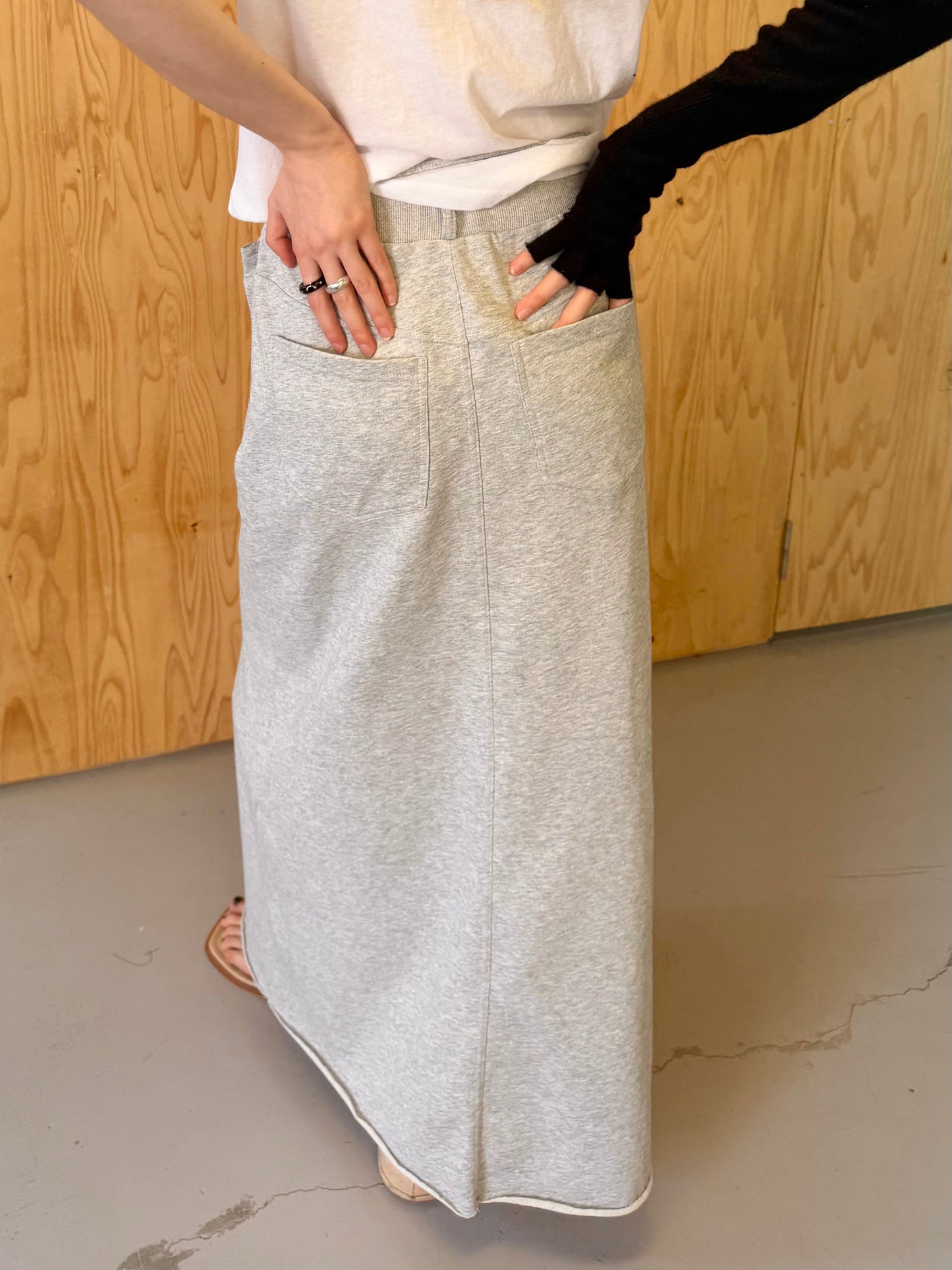 Pocket sweat skirt