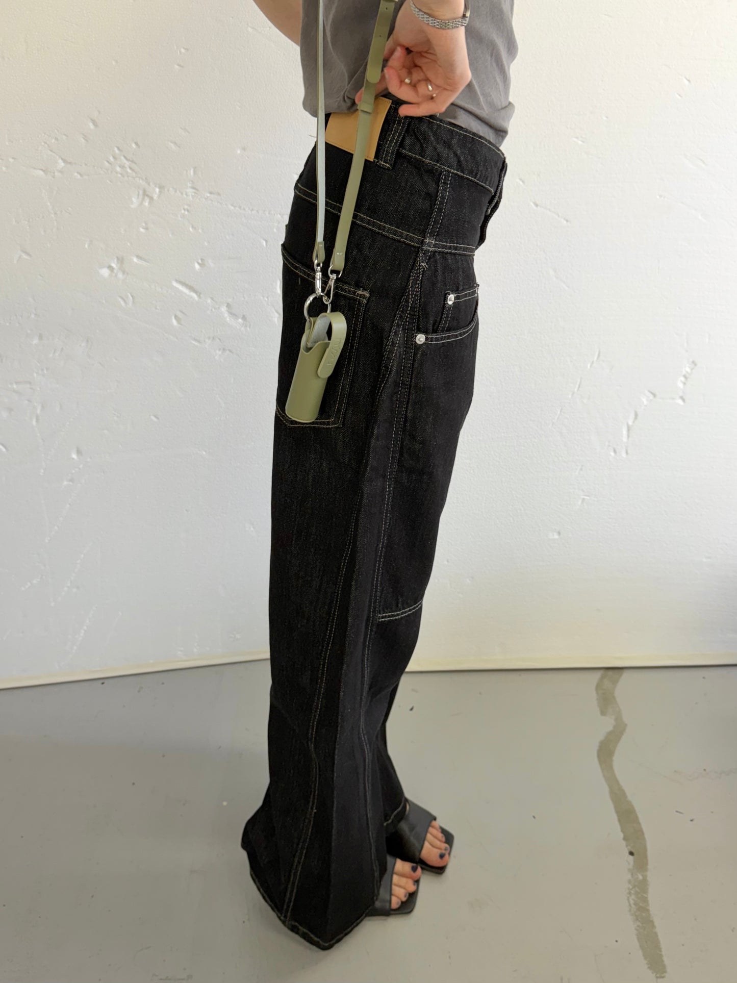 button denim pants