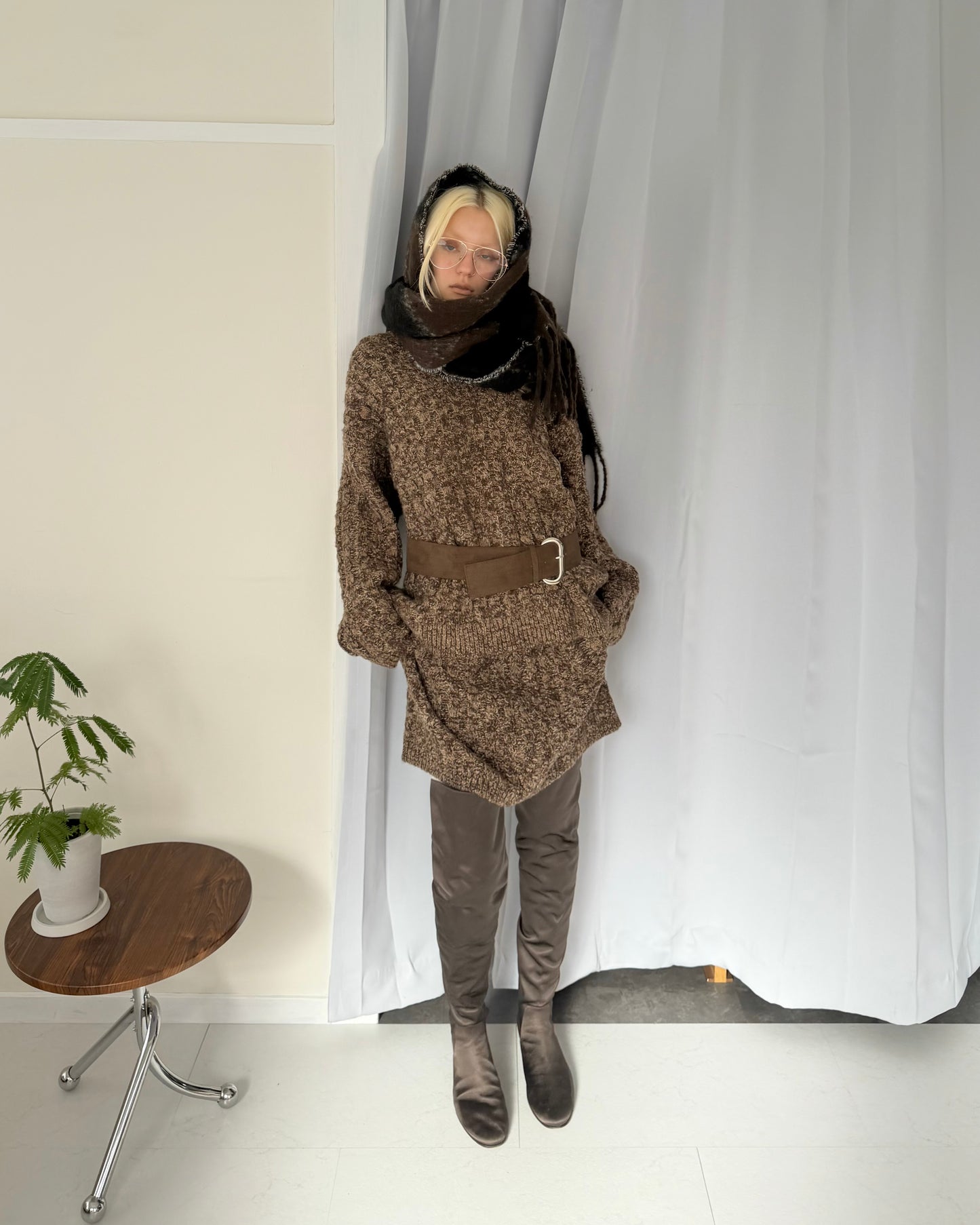 Pixelization knit set up