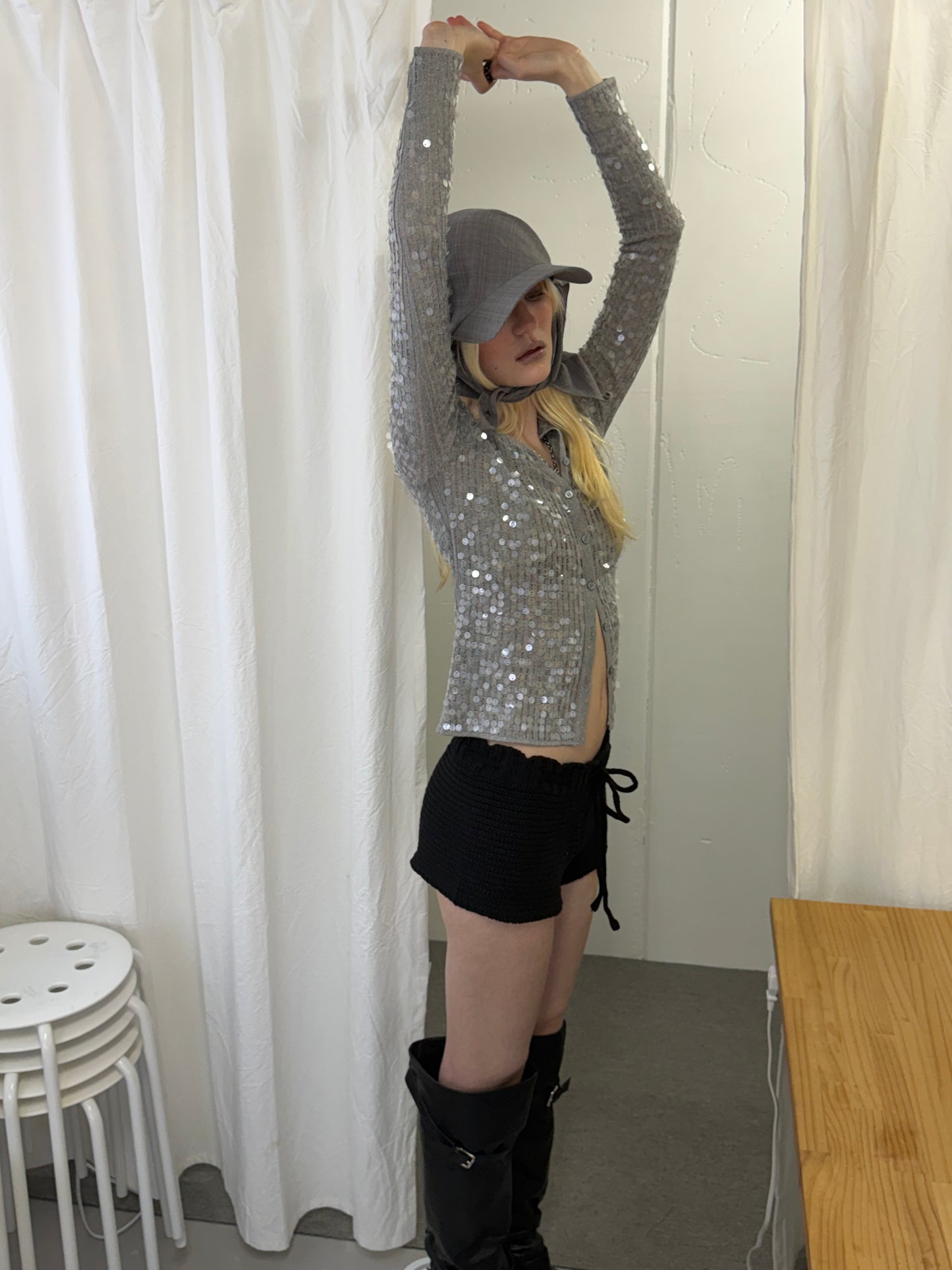 Petal knit pants