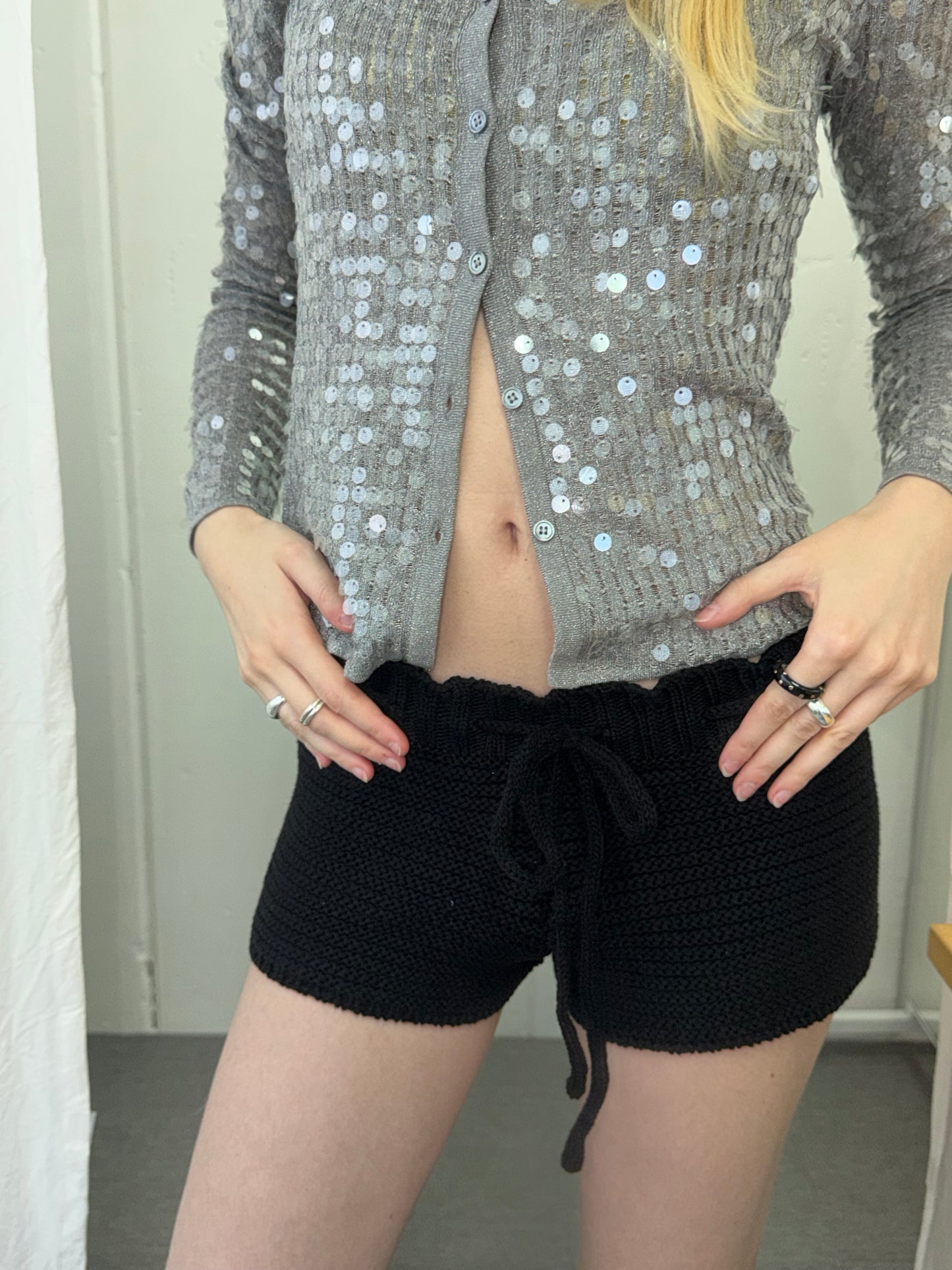 Petal knit pants