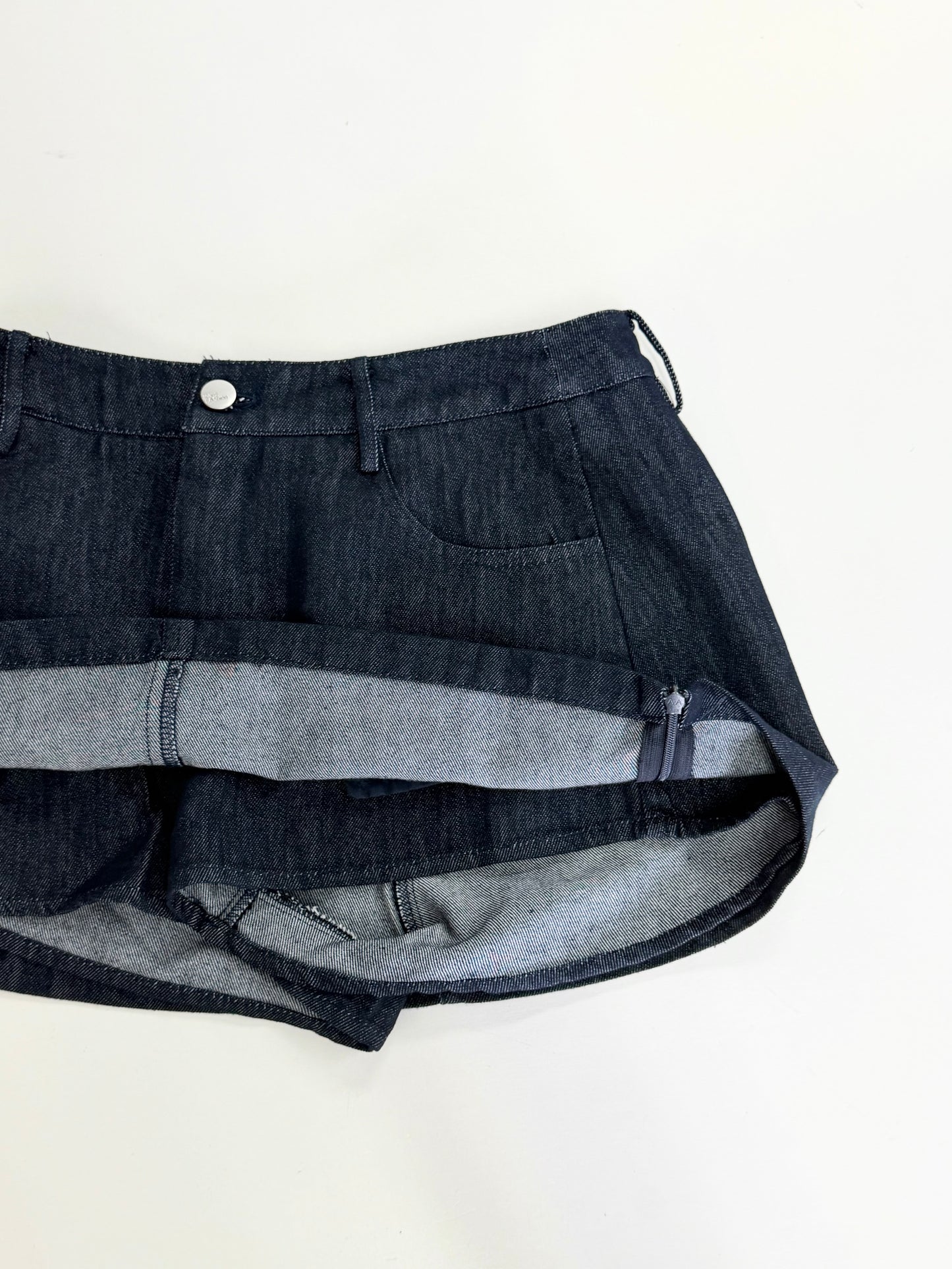 Mini denim scort