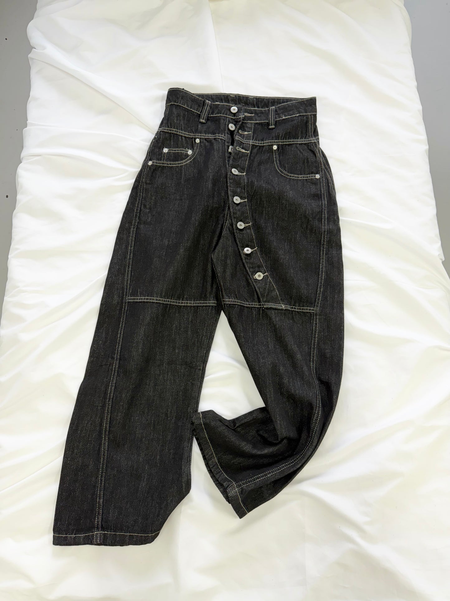 button denim pants
