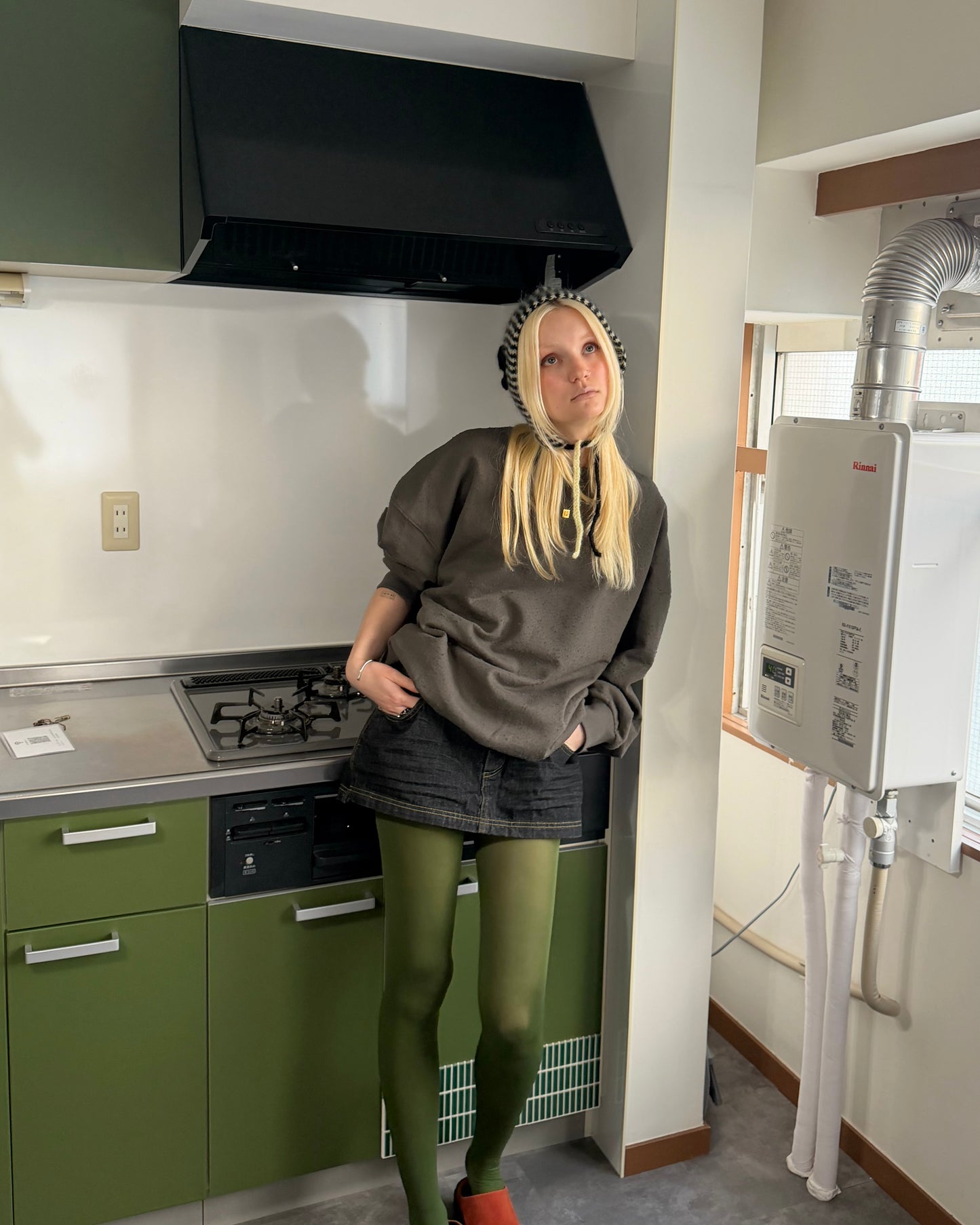 Oversized boro sweat