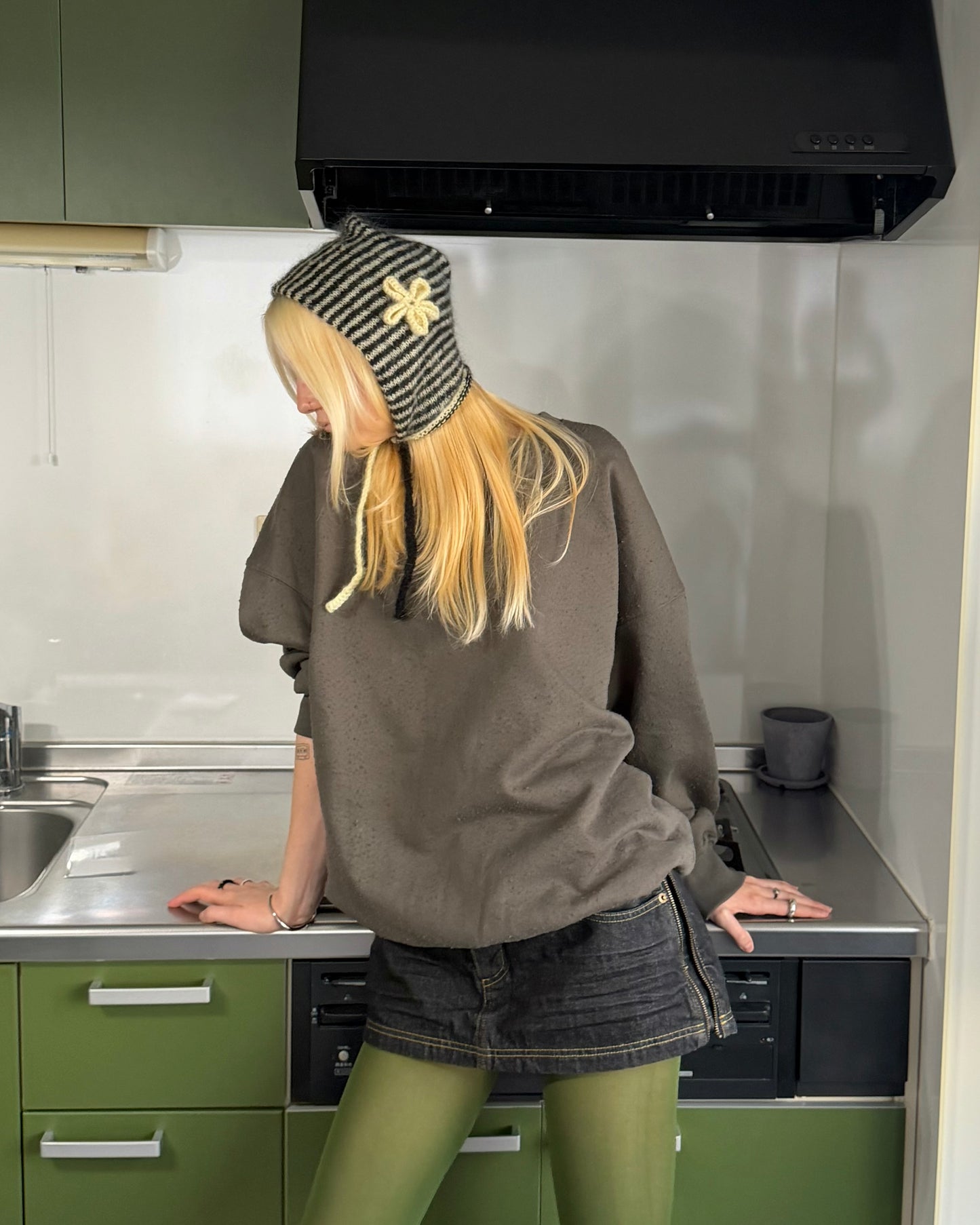 Oversized boro sweat