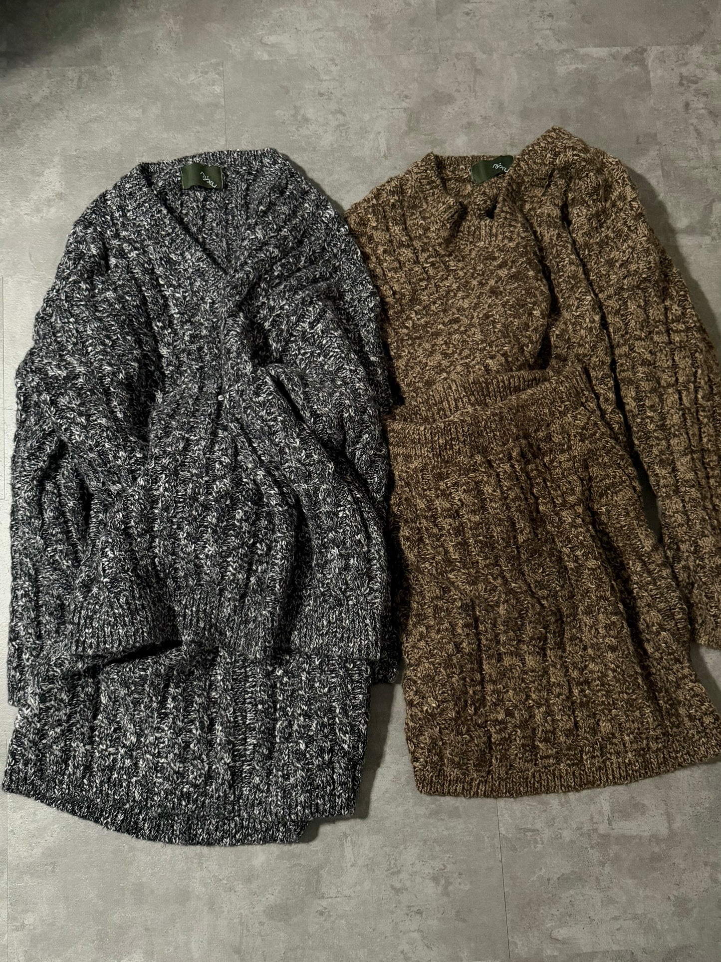 Pixelization knit set up