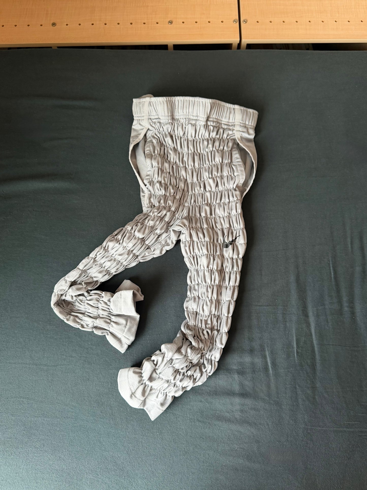 Gather jersey pants gray
