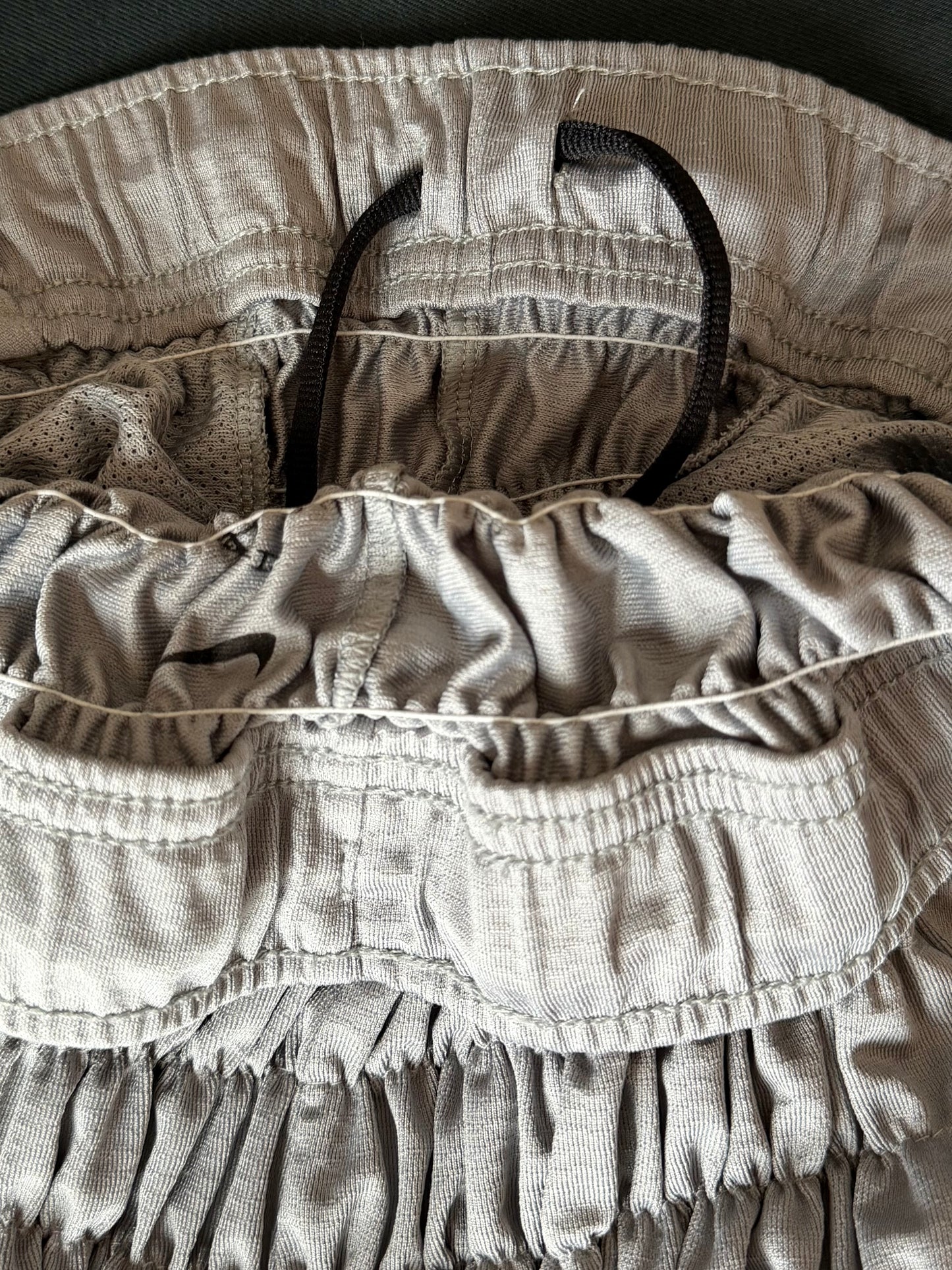 Gather jersey pants gray