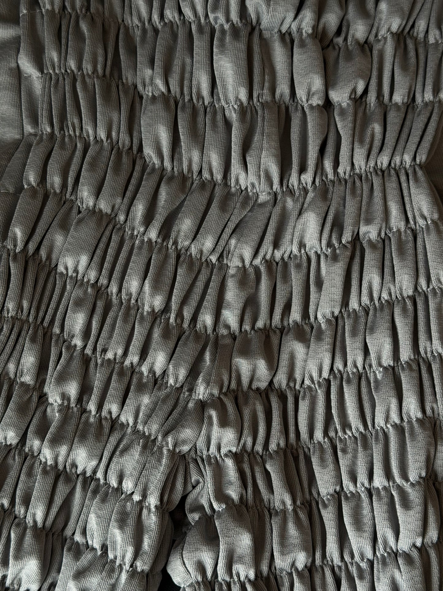 Gather jersey pants gray