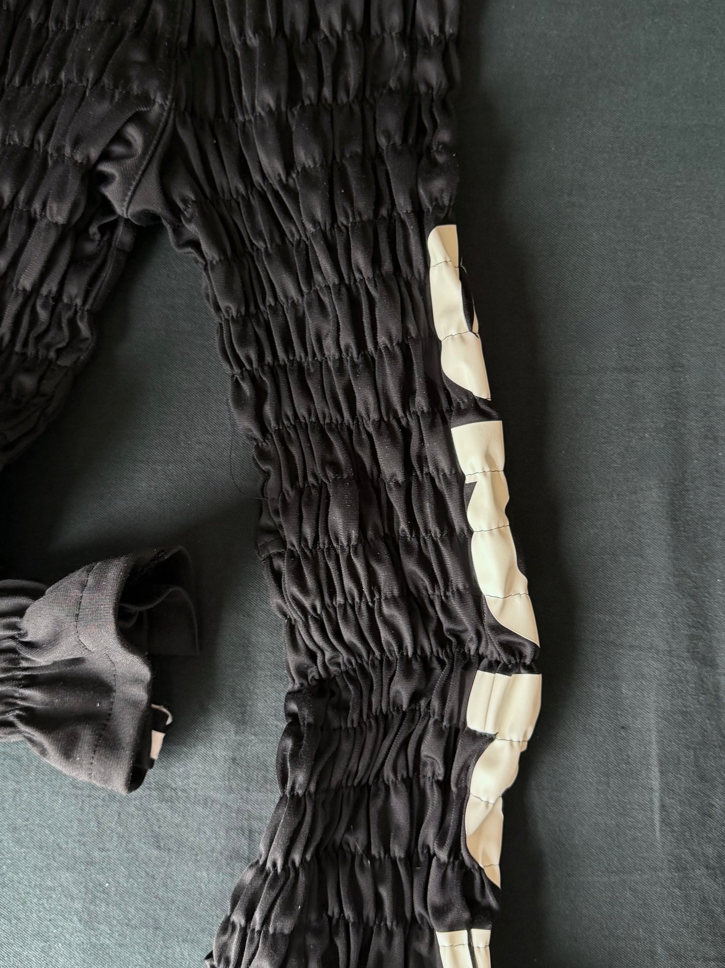 Gather jersey pants kuro