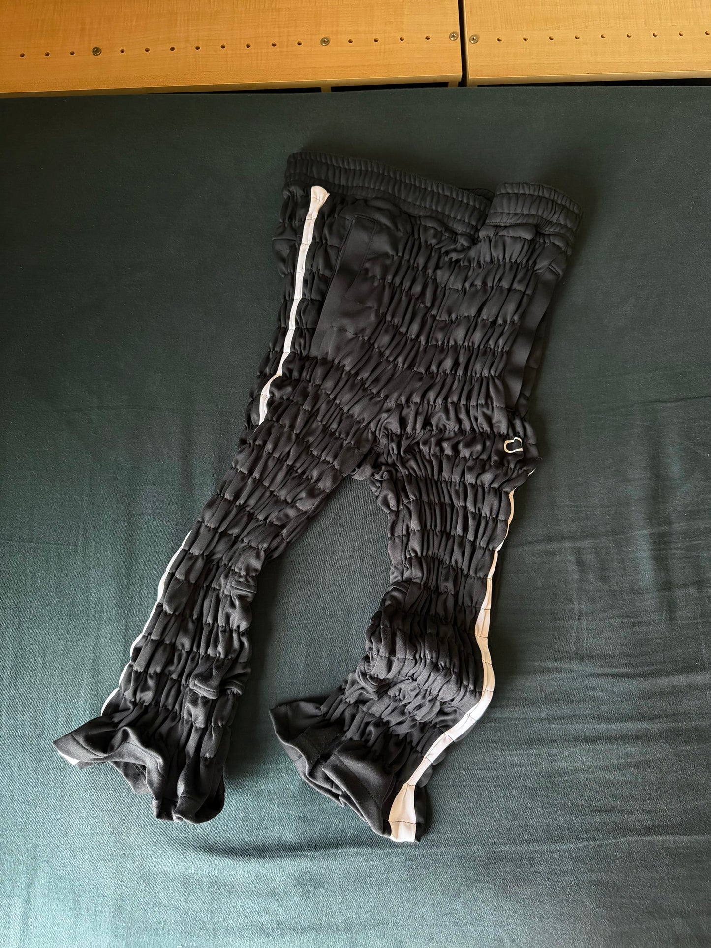 Gather jersey pants dark