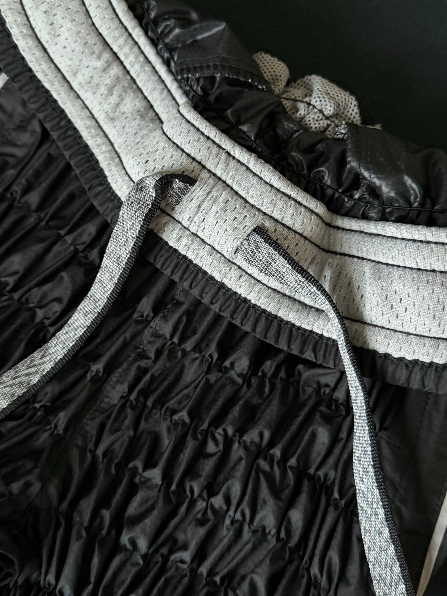 Gather jersey pants bicolor