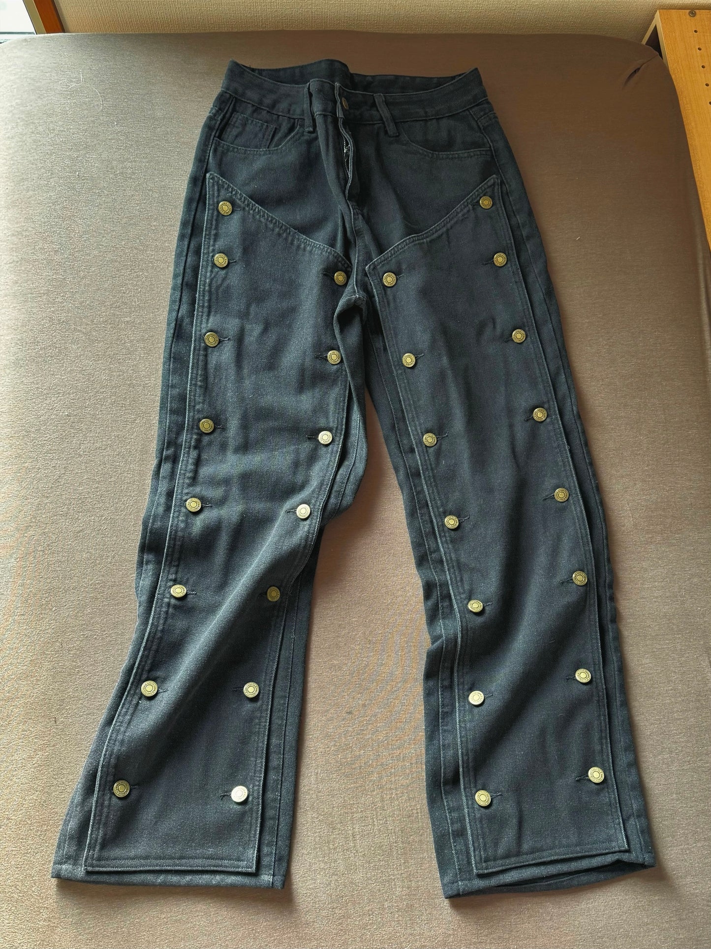 button denim pants