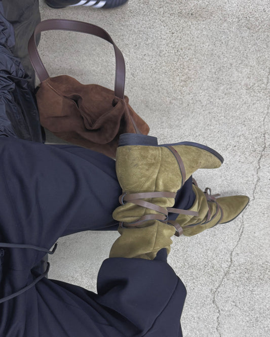Matcha soldier boots