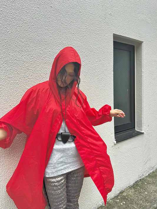 Oversized rain hoodie
