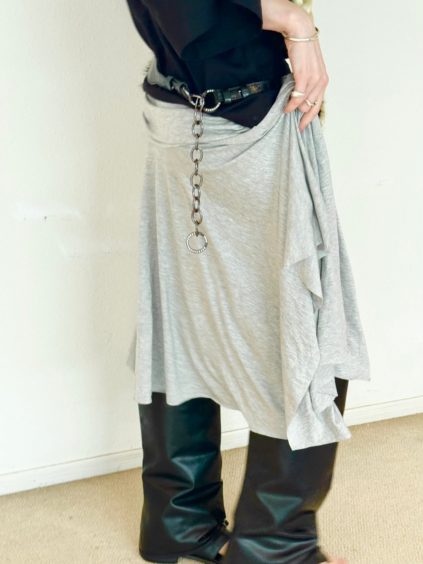 Relax shirring skirt