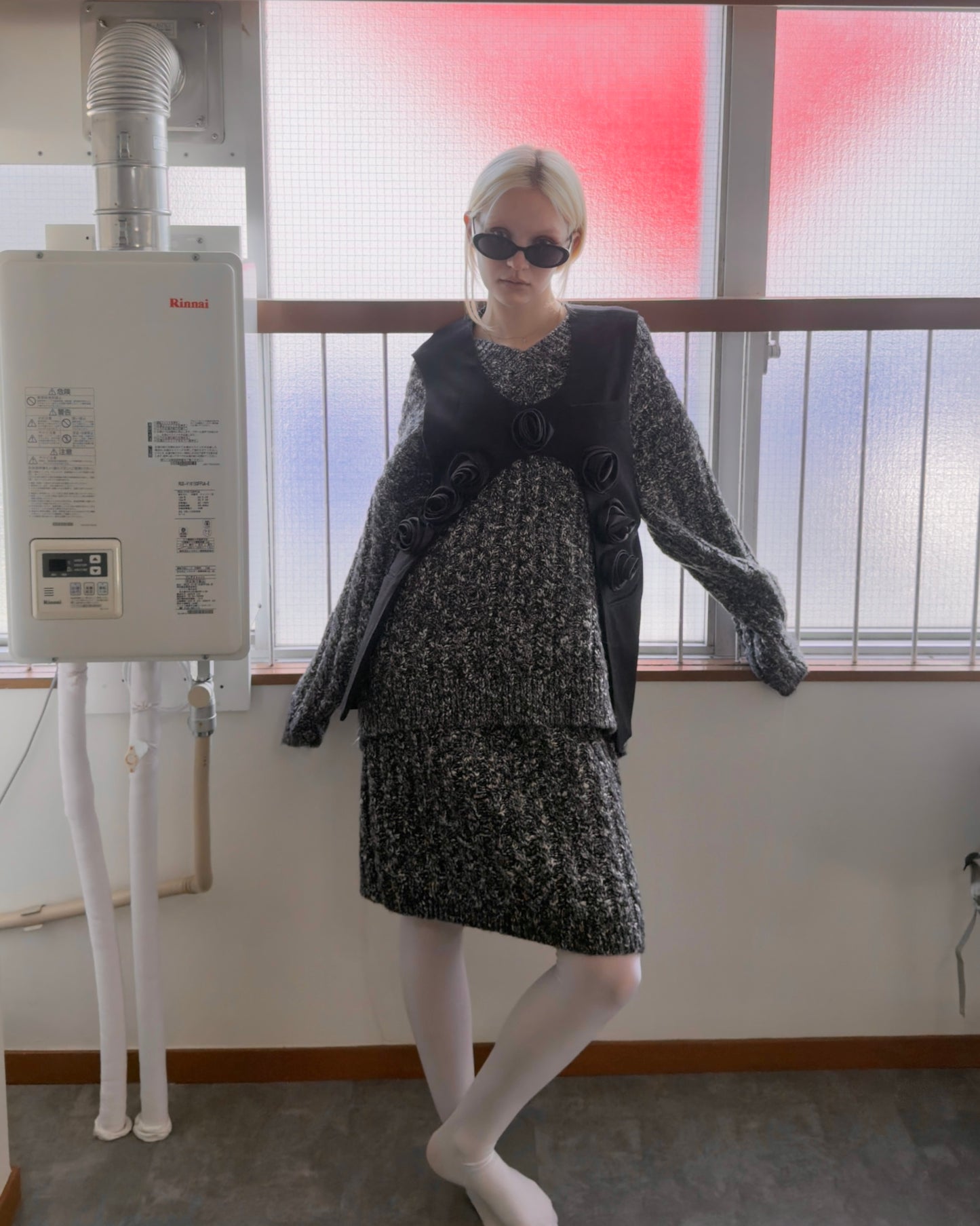 Pixelization knit set up