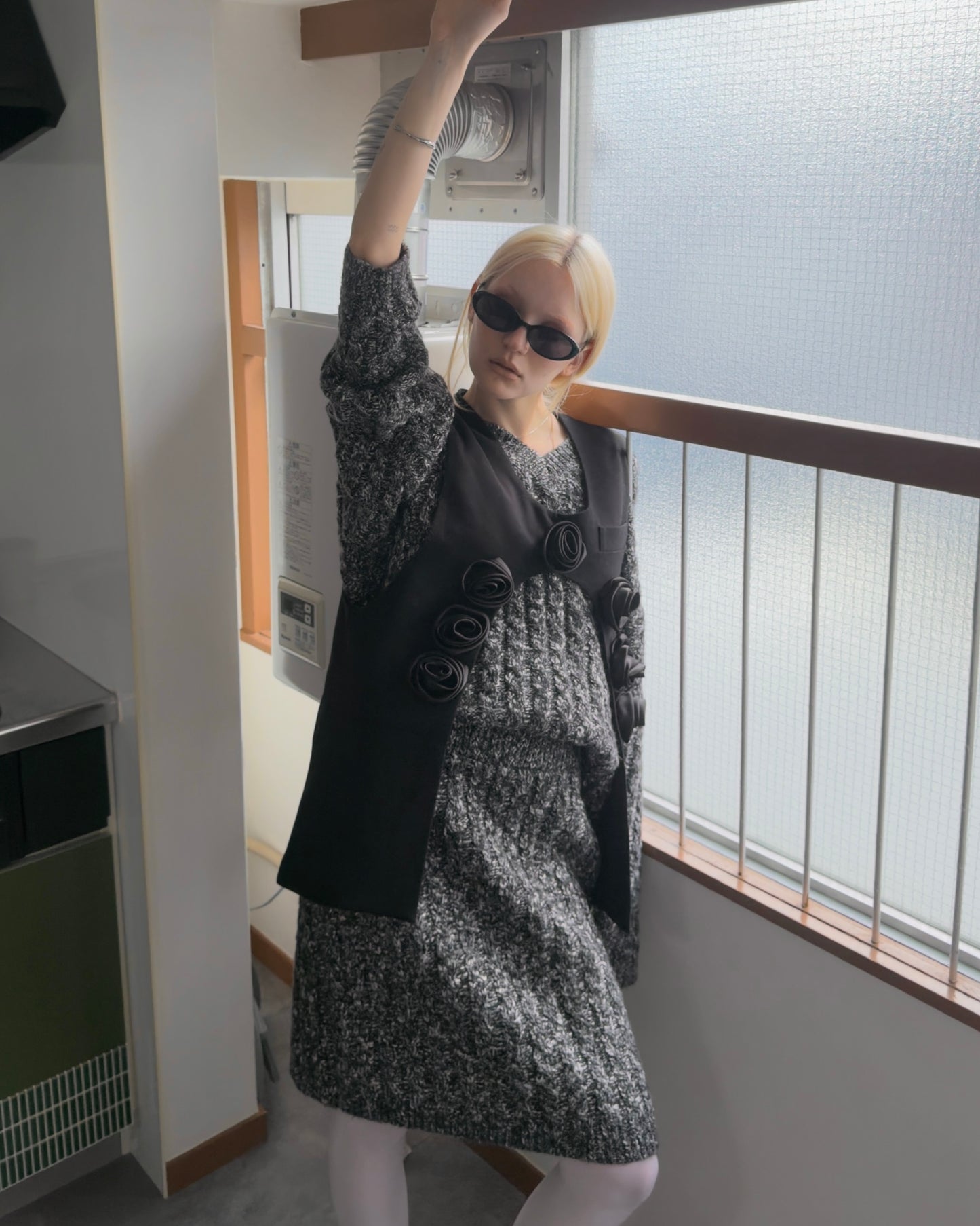 Pixelization knit set up