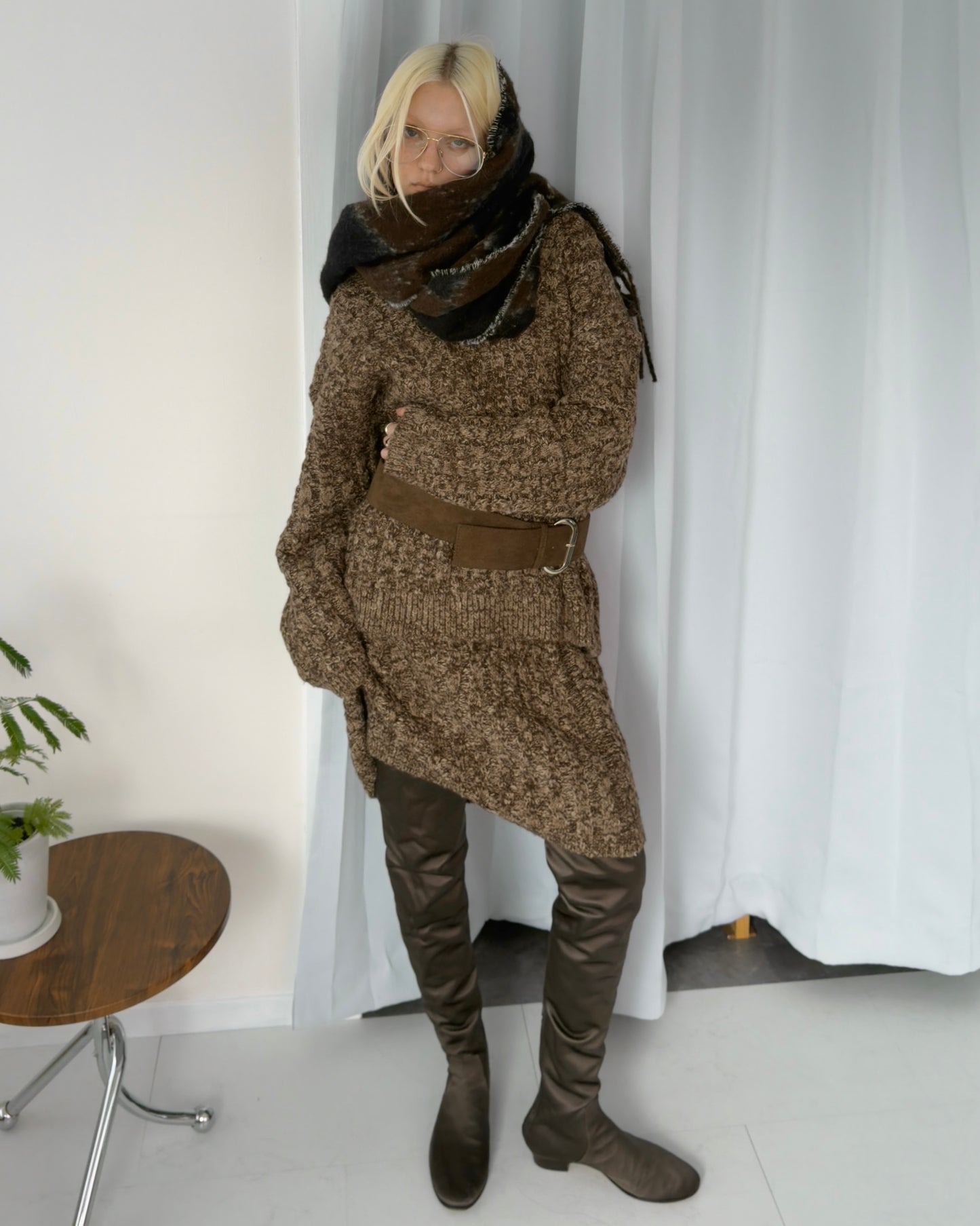 Pixelization knit set up