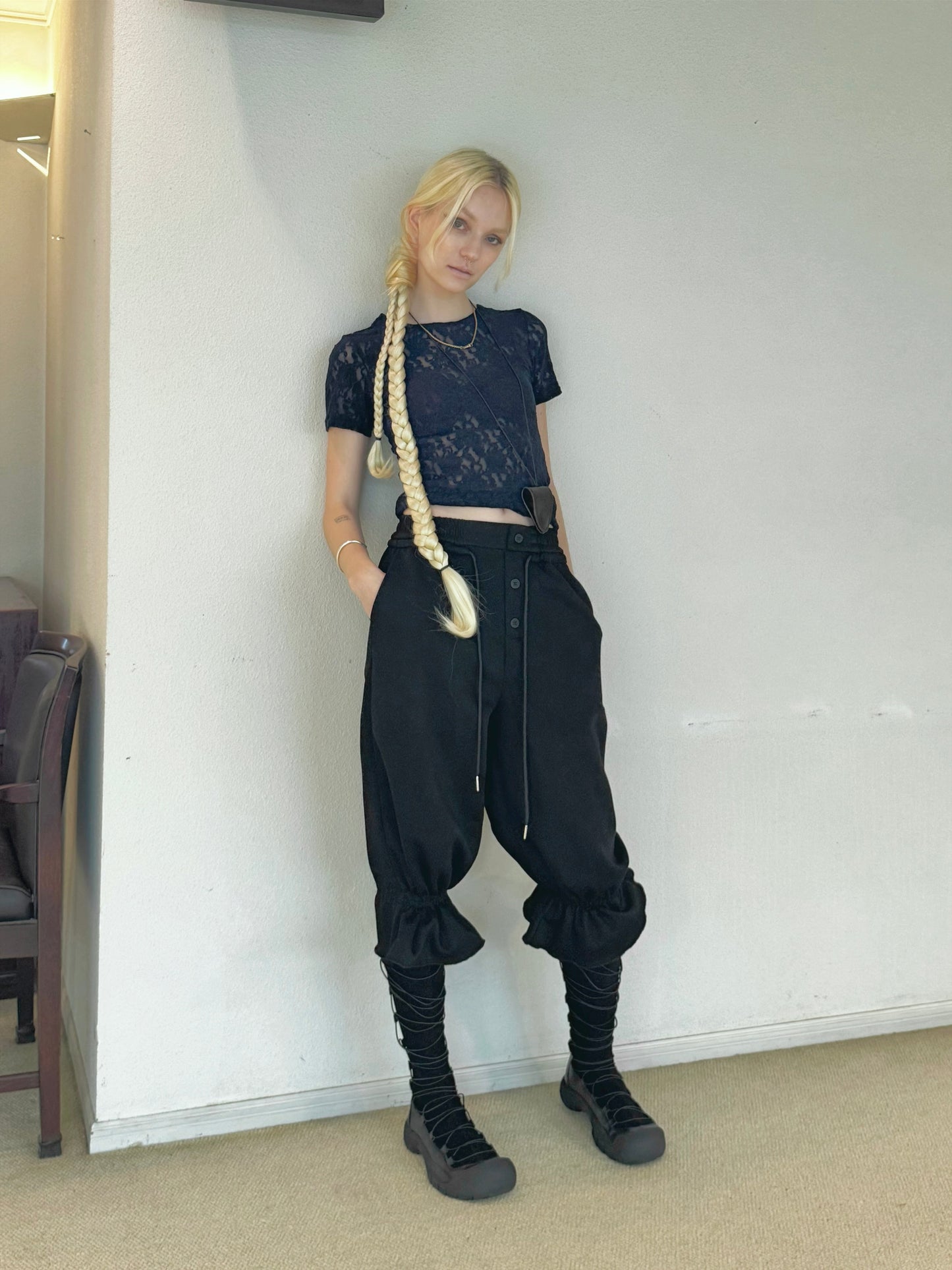 Button sweat pants