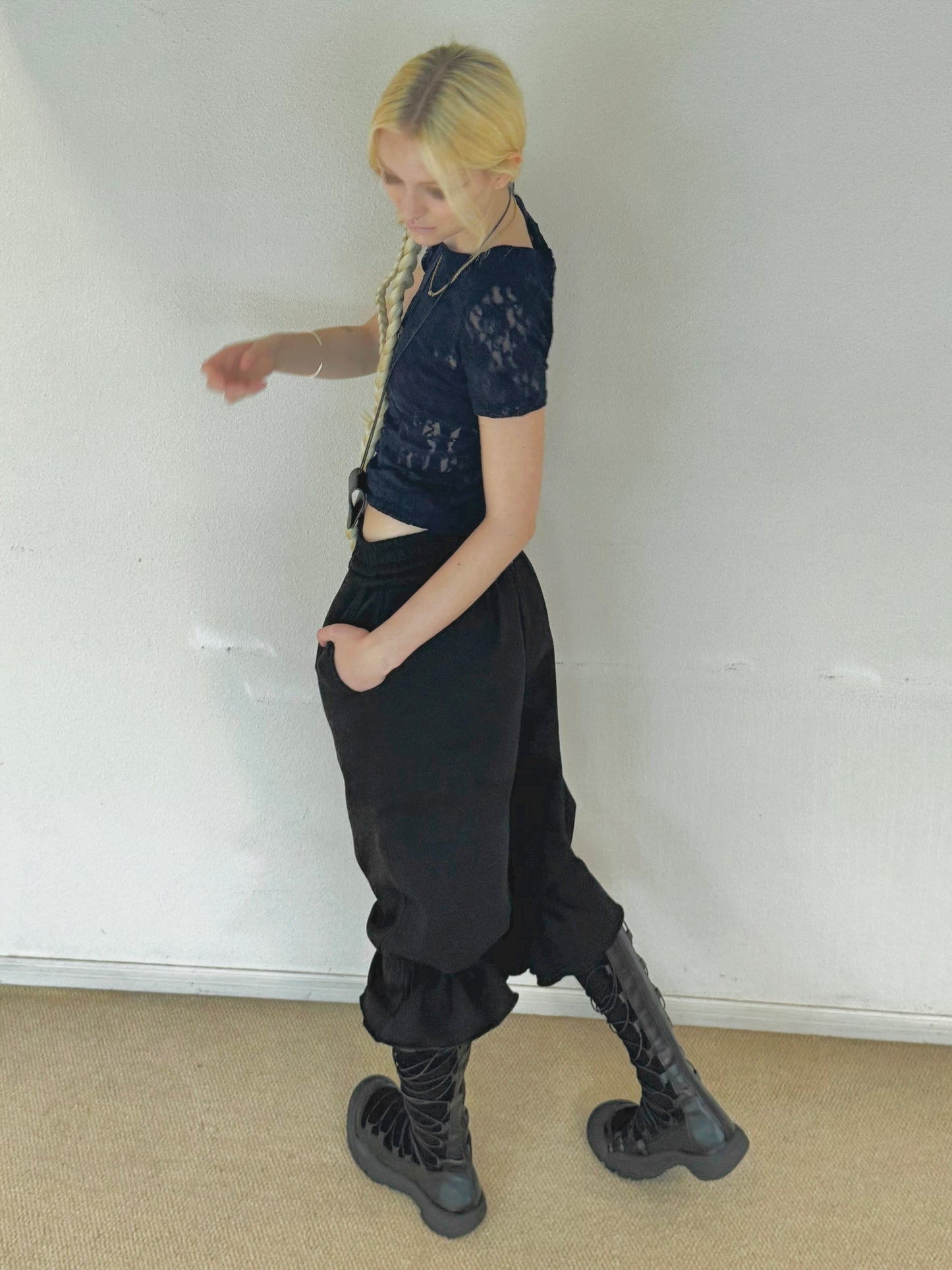 Button sweat pants