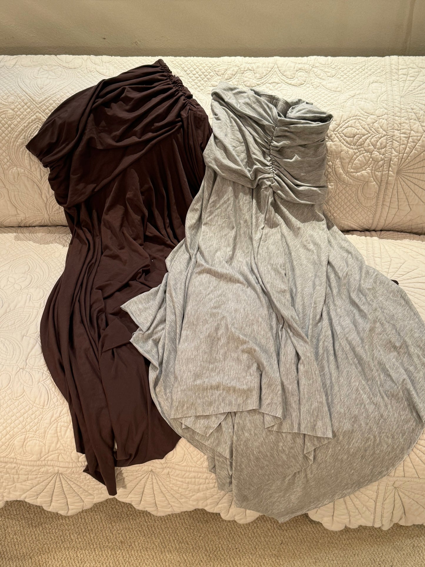 Relax shirring skirt